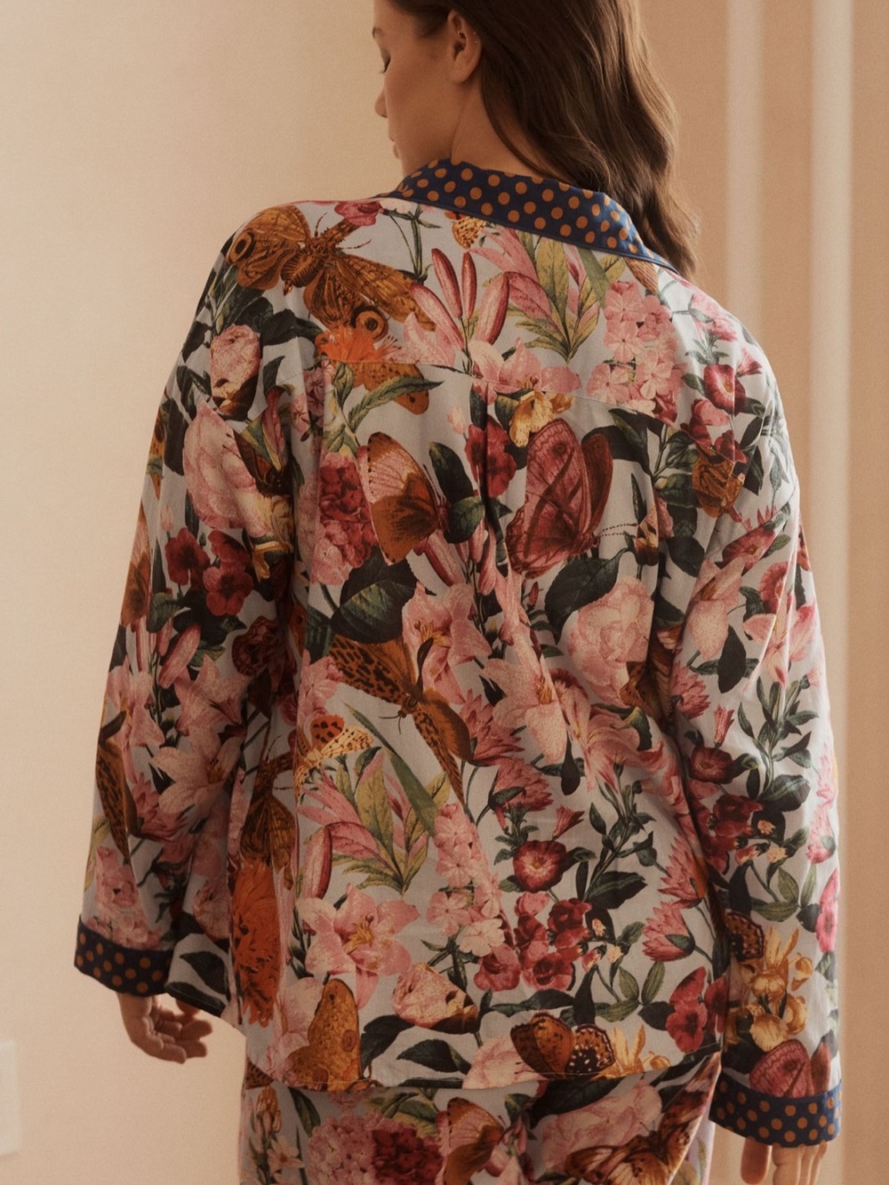 Anthropologie LyreBird Cloud Flannel Pajama Top - Picture 8 of 9